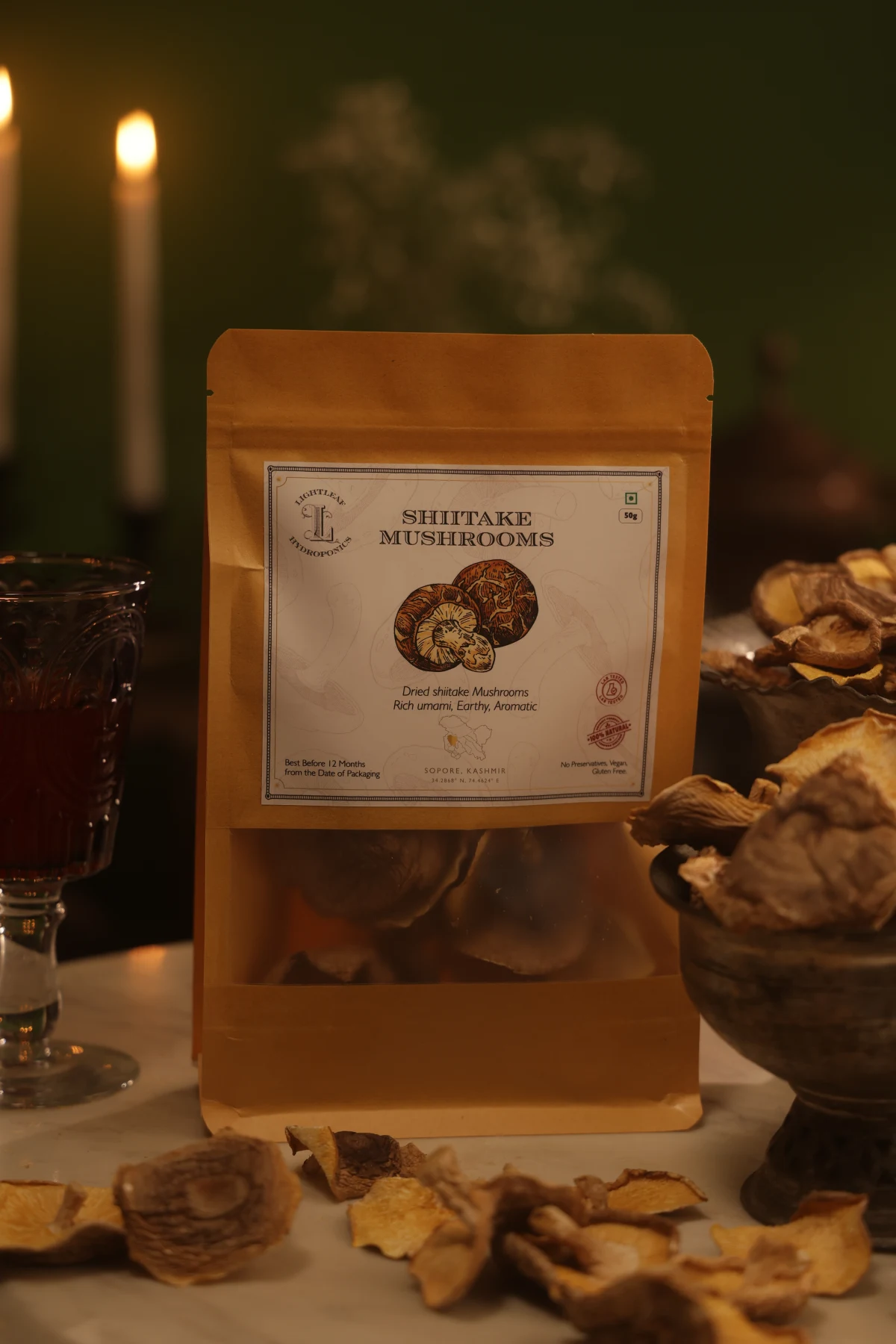 Sun Dried Shiitake Mushrooms